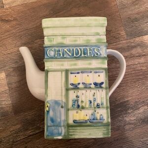 EUC Vintage MSRF Main Street Store Front Series Teapot Candles & Lights